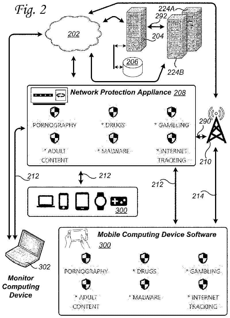 Personal awareness system patent drawing, first sheet
